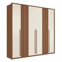 Guarda Roupa Casal Coimbra 6 Portas Jatobá-areia - Santos Andirá Jatobá-areia - 1