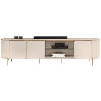 Rack Bancada Tv 75 Pol 241 Cm Mdf Ariana Off White Dj Moveis Off White - 1