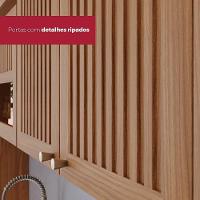 Armário Aéreo Requinte 80cm 2 Portas Nature - Móveis Henn Nature