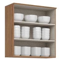 Armário Aéreo Requinte 80cm 2 Portas Nature - Móveis Henn Nature - 6