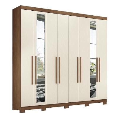 Guarda Roupa Casal Master New 8.4 8 Portas 4 Gavetas Jatobá-areia