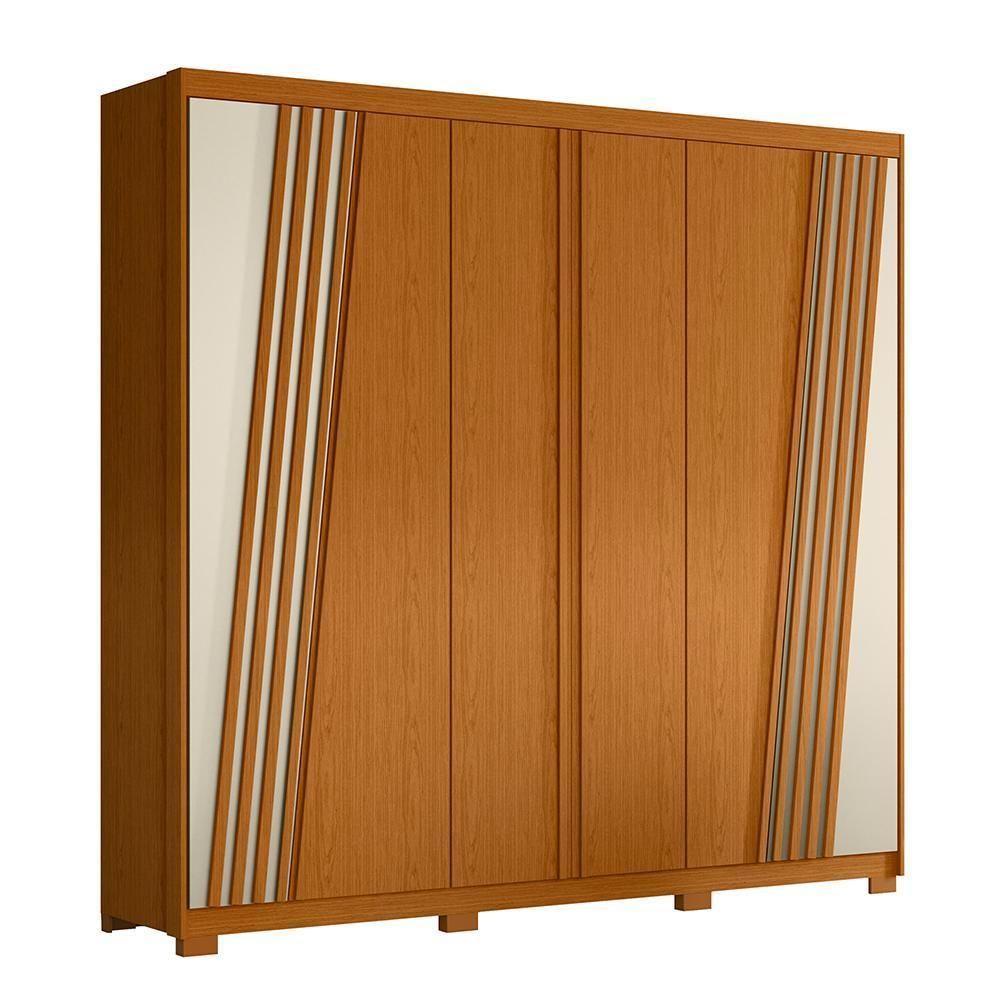 Guarda Roupa Casal Ouro Verde 6 Portas Cinamomo-off White - Móveis Albatroz Cinamomo-off White - 1