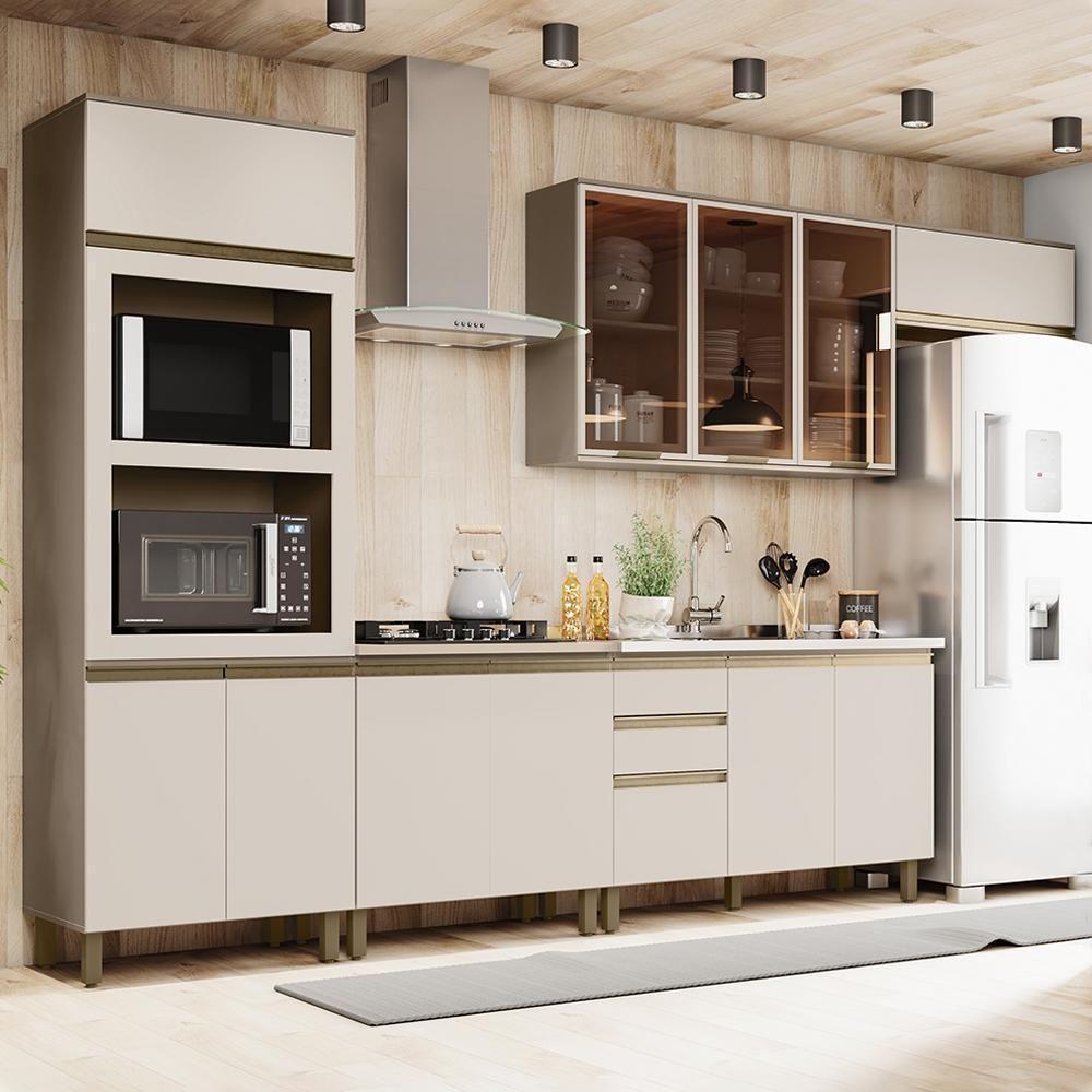 Cozinha Completa Connect 6 Peças Duna-cristal Com Torre Quente 2 Fornos - Móveis Henn Duna-cristal - 2