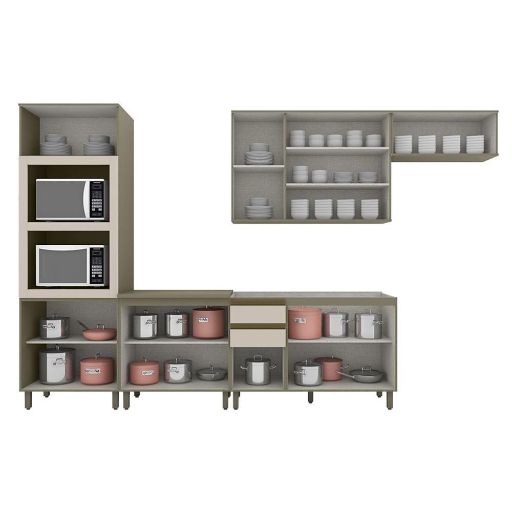 Cozinha Completa Connect 6 Peças Duna-cristal Com Torre Quente 2 Fornos - Móveis Henn Duna-cristal - 3