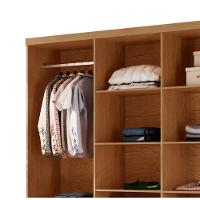 Closet Casal Hera Gold 4 Gavetas 8 Prateleiras Mdf Rufato Imbuia - 6