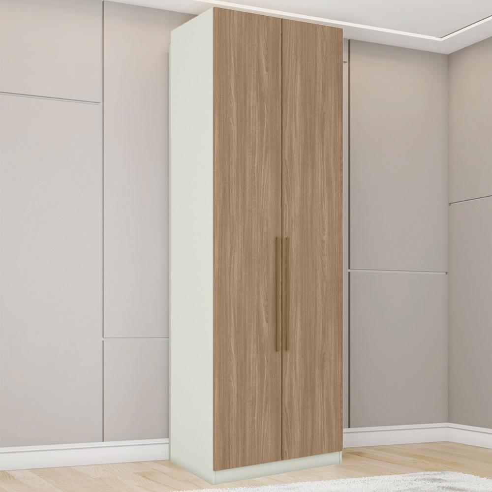 Guarda Roupa Modulado 2 Portas 241x80 Cm Seletto Areia Jequitiba Henn Areia Jequitiba - 2