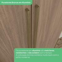 Guarda Roupa Modulado 2 Portas 241x80 Cm Seletto Areia Jequitiba Henn Areia Jequitiba - 5