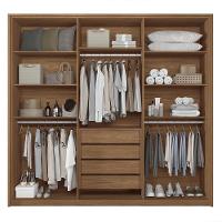 Guarda Roupa Casal Coimbra 6 Portas Jatobá Com Espelho - Santos Andirá Jatobá - 3