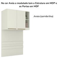 Ponte Solteiro Modulado 2 Portas 185x104 Cm Seletto Areia Henn Areia - 6