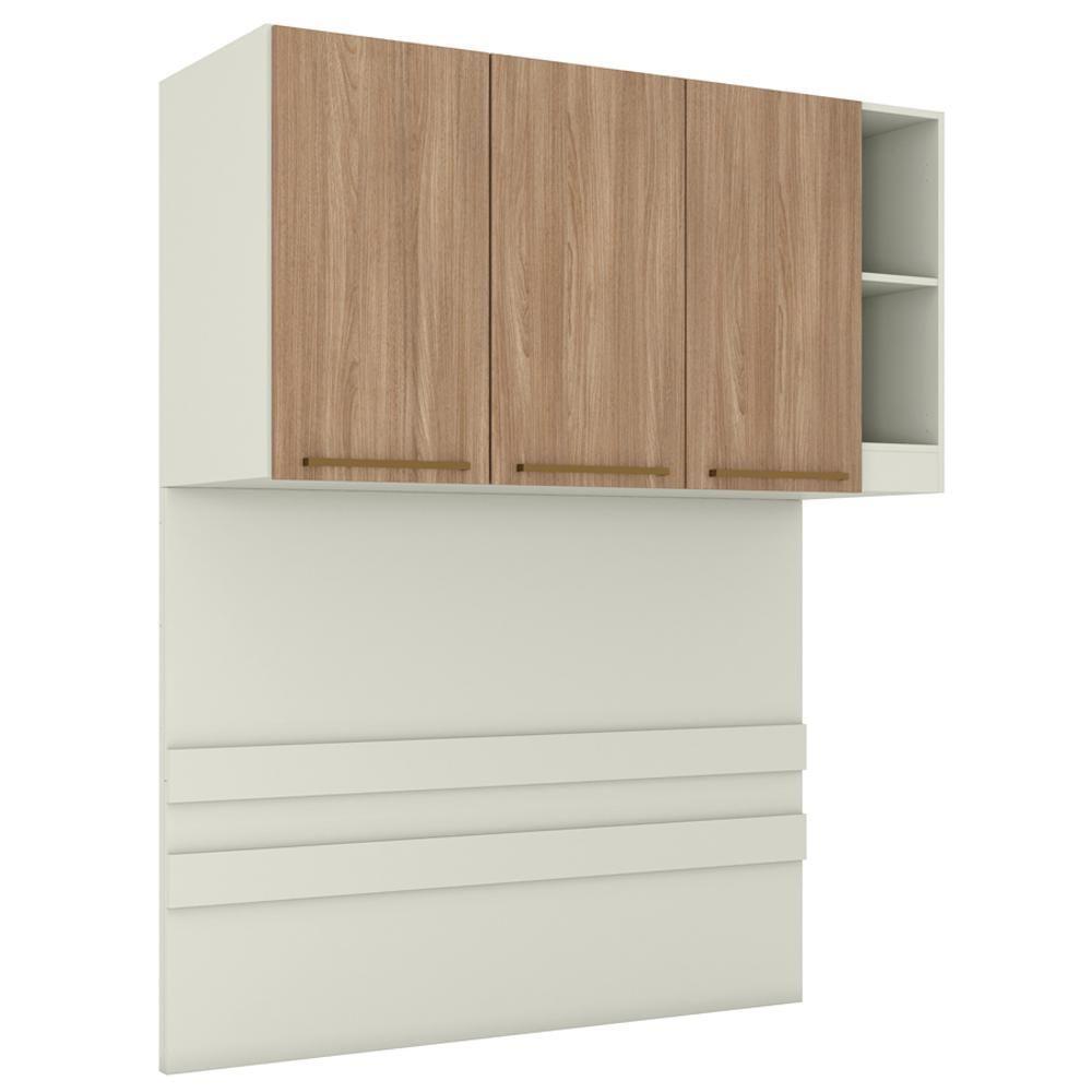 Ponte Casal Modulado 3 Portas 185x145 Cm Seletto Areia Jequitiba Henn Areia Jequitiba - 1