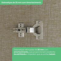 Ponte Casal Modulado 3 Portas 185x145 Cm Seletto Areia Jequitiba Henn Areia Jequitiba