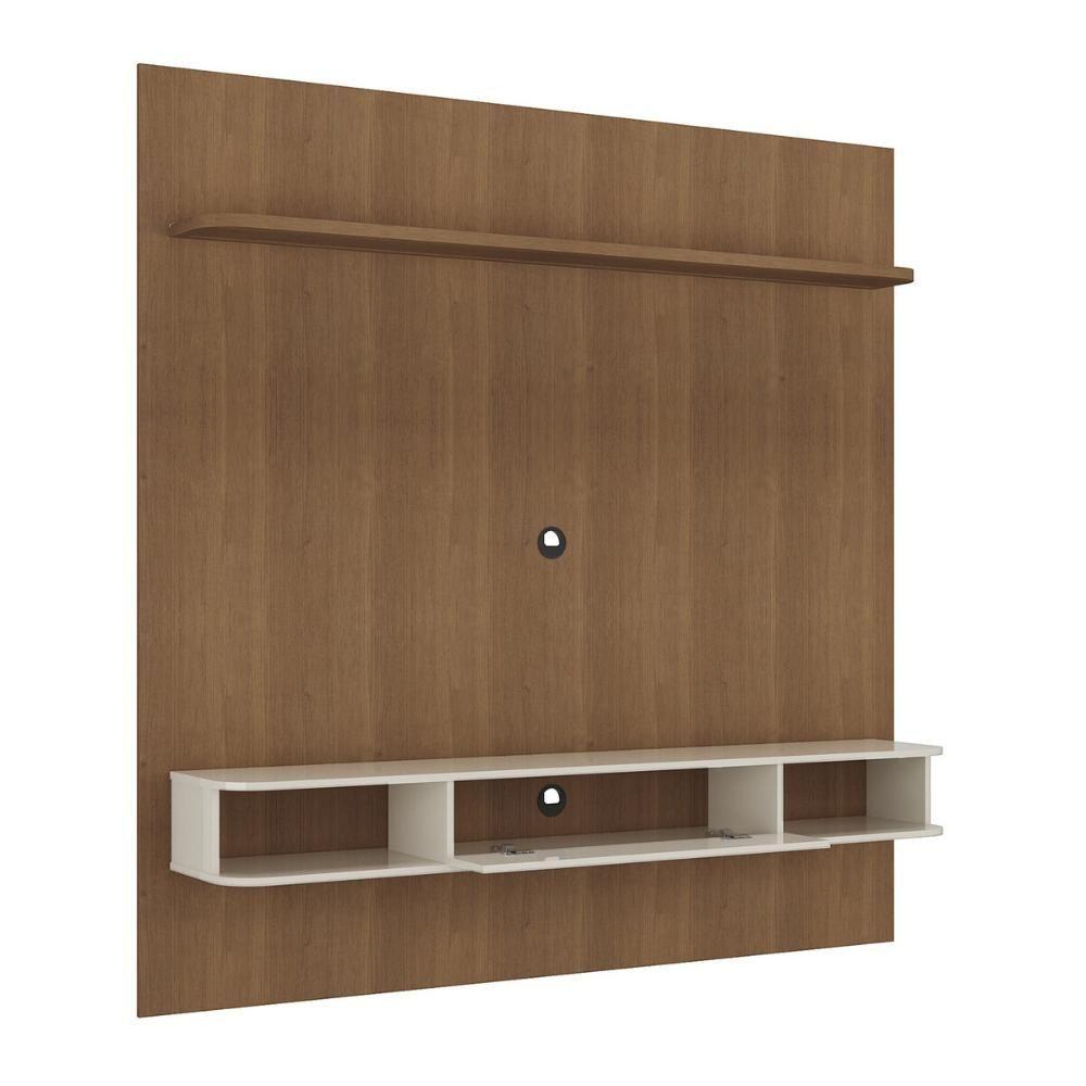 Painel Com Suporte Para Tv Até 75 Polegadas Com Led E 1 Porta Multimóveis Cr45314 Cinamomo-off White - 5