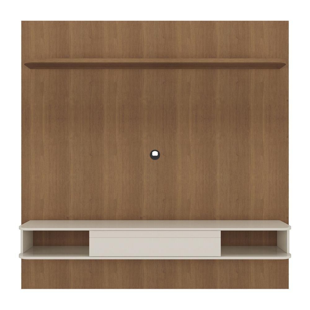 Painel Com Suporte Para Tv Até 75 Polegadas Com Led E 1 Porta Multimóveis Cr45314 Cinamomo-off White - 7