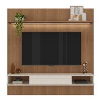 Painel Com Suporte Para Tv Até 75 Polegadas Com Led E 1 Porta Multimóveis Cr45314 Cinamomo-off White - 2