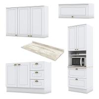 Cozinha Completa Americana 4 Peças Com Torre Quente 1 Forno Branco - Móveis Henn Branco - 3