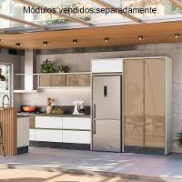 Armario Aereo E Balcao 2 Gavetas Mdf Kali Bianco Toq Branco Uv Nicioli Bianco Toq Branco Uv - 9