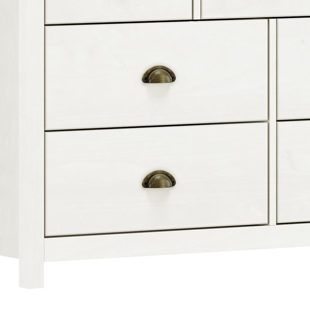 Cômoda Topázio 7 Gavetas Branco-freijó - Finestra Móveis Branco-freijó - 3