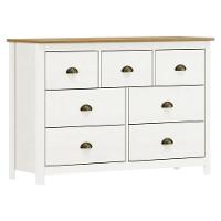 Cômoda Topázio 7 Gavetas Branco-freijó - Finestra Móveis Branco-freijó - 1