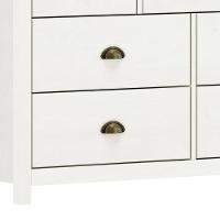 Cômoda Topázio 7 Gavetas Branco-freijó - Finestra Móveis Branco-freijó - 3