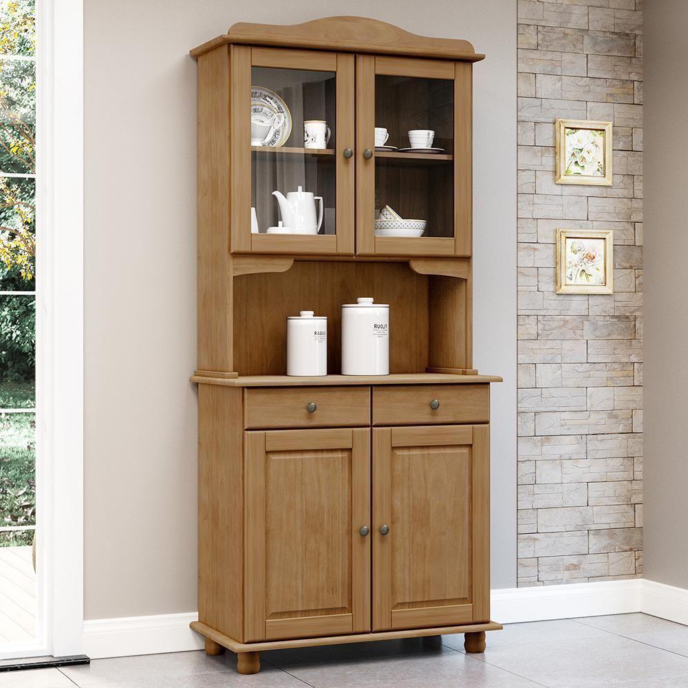 Cristaleira Rubi 4 Portas E 2 Gavetas Freijó - Finestra Móveis Freijó - 2