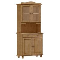 Cristaleira Rubi 4 Portas E 2 Gavetas Freijó - Finestra Móveis Freijó - 1