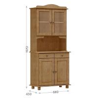 Cristaleira Rubi 4 Portas E 2 Gavetas Freijó - Finestra Móveis Freijó - 4