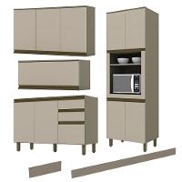 Cozinha Completa 4 Peças Connect Com Torre Quente E Rodapé Duna-cristal - Móveis Henn Duna-cristal - 3