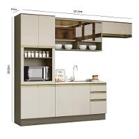 Cozinha Completa 4 Peças Connect Com Torre Quente E Rodapé Duna-cristal - Móveis Henn Duna-cristal - 5