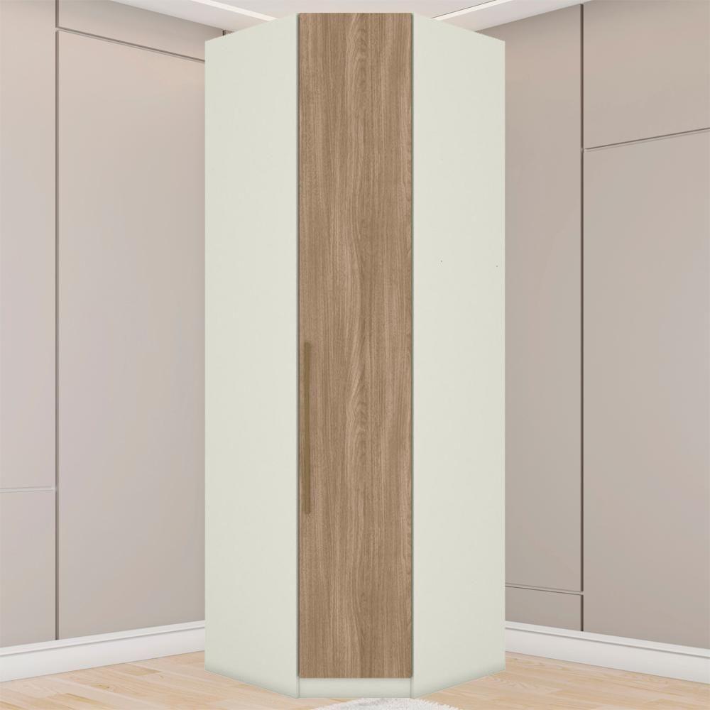 Canto Obliquo Modulado 1 Porta 241x82 Cm Seletto Areia Jequitiba Henn Areia Jequitiba - 2