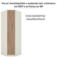 Canto Obliquo Modulado 1 Porta 241x82 Cm Seletto Areia Jequitiba Henn Areia Jequitiba - 5