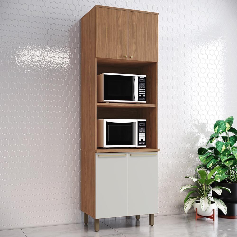 Torre Quente Requinte 2 Fornos 4 Portas Nature-nature-areia - Móveis Henn Nature-nature-areia - 2