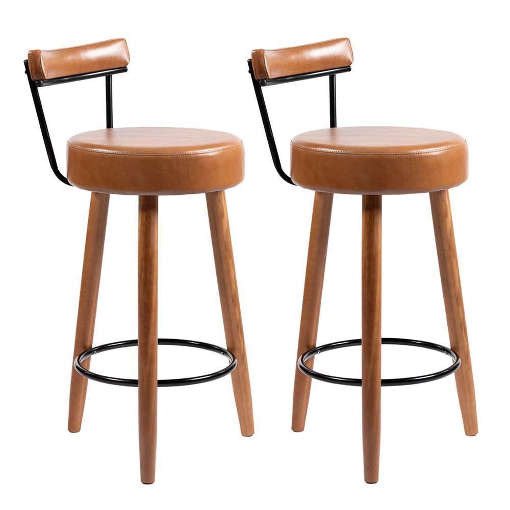 Kit 2 Banquetas Nápoles 89cm Couríssimo Amarula - Salaone Amarula - 1