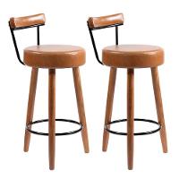 Kit 2 Banquetas Nápoles 89cm Couríssimo Amarula - Salaone Amarula - 1