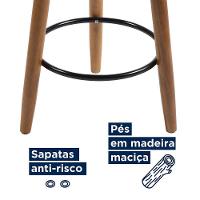 Kit 2 Banquetas Nápoles 89cm Couríssimo Amarula - Salaone Amarula