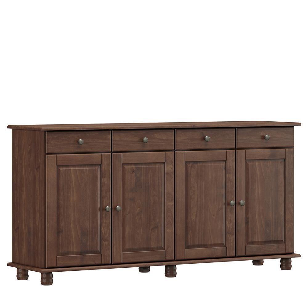 Balcão Aparador Rubi 4 Portas E 4 Gavetas Café - Finestra Móveis Café - 1