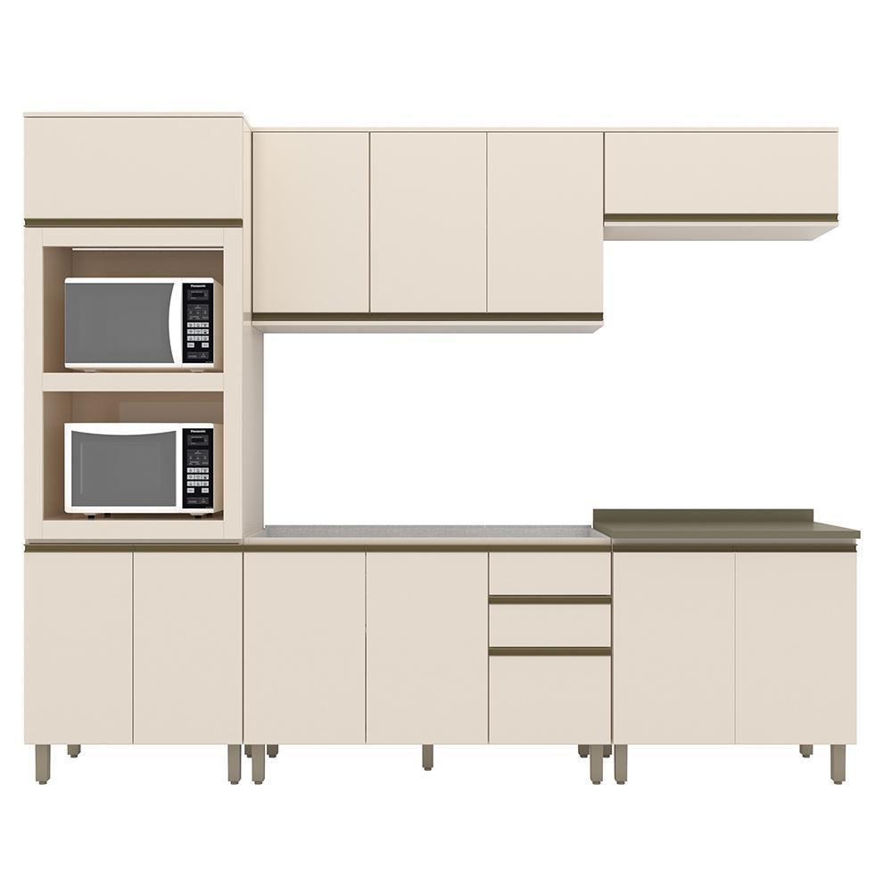 Cozinha Completa Connect 5 Peças Off White Com Torre Quente 2 Fornos - Móveis Henn Off White - 1