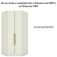 Canto Closet Modulado 2 Portas 241x110 Cm Seletto Areia Henn Areia - 6