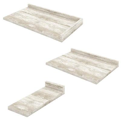 Cozinha Completa de Canto Americana 10 Peças 14 Portas 100% MDF 314.5cm Branco Móveis Henn