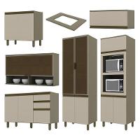 Cozinha Completa 6 Peças Connect Duna-cristal Com Torre Quente E Cristaleira - Móveis Henn Duna-cristal - 3