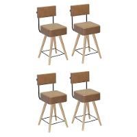 Kit 4 Cadeiras Barcelona 73cm Couríssimo Amarula - Salaone Amarula - 1