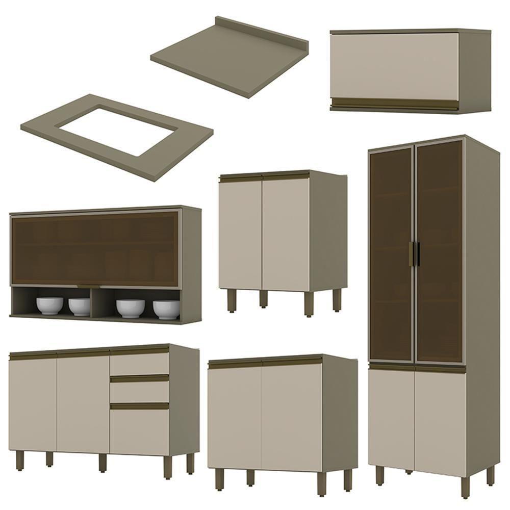 Cozinha Completa 6 Peças Connect Duna-cristal Com Cristaleira - Móveis Henn Duna-cristal - 3