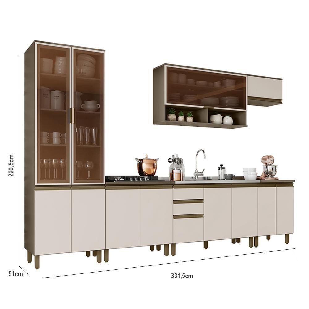 Cozinha Completa 6 Peças Connect Duna-cristal Com Cristaleira - Móveis Henn Duna-cristal - 5