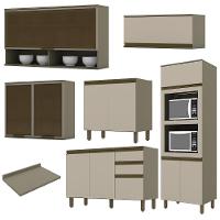 Cozinha Completa 6 Peças Connect Duna-cristal Com Aéreo Vidro - Móveis Henn Duna-cristal - 3