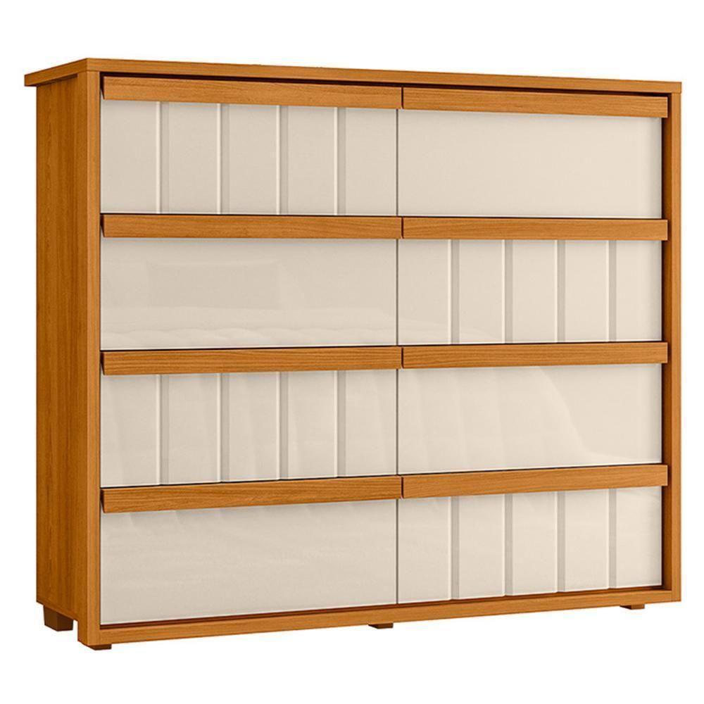 Cômoda Tarsila 8 Gavetas Cinamomo-off White - Madetec Cinamomo-off White - 1