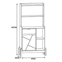 Aparador Cantinho Do Café Bari 1 Porta E 1 Gaveta Branco-cedro - Casa D Branco-cedro - 5