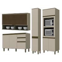Cozinha Modulada Connect 4 Peças Duna-cristal Com Torre Quente 2 Fornos - Móveis Henn Duna-cristal - 3