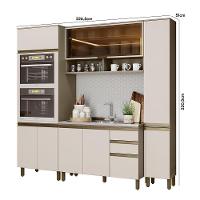 Cozinha Modulada Connect 4 Peças Duna-cristal Com Torre Quente 2 Fornos - Móveis Henn Duna-cristal - 5