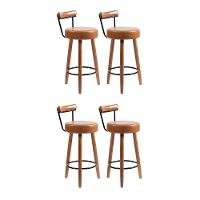 Kit 4 Banquetas Nápoles 89cm Couríssimo Amarula - Salaone Amarula - 1