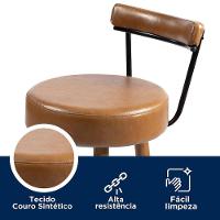 Kit 4 Banquetas Nápoles 89cm Couríssimo Amarula - Salaone Amarula - 2