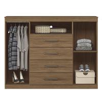 Cômoda Havana Master 2 Portas E 4 Gavetas Jatobá - Santos Andirá Jatobá